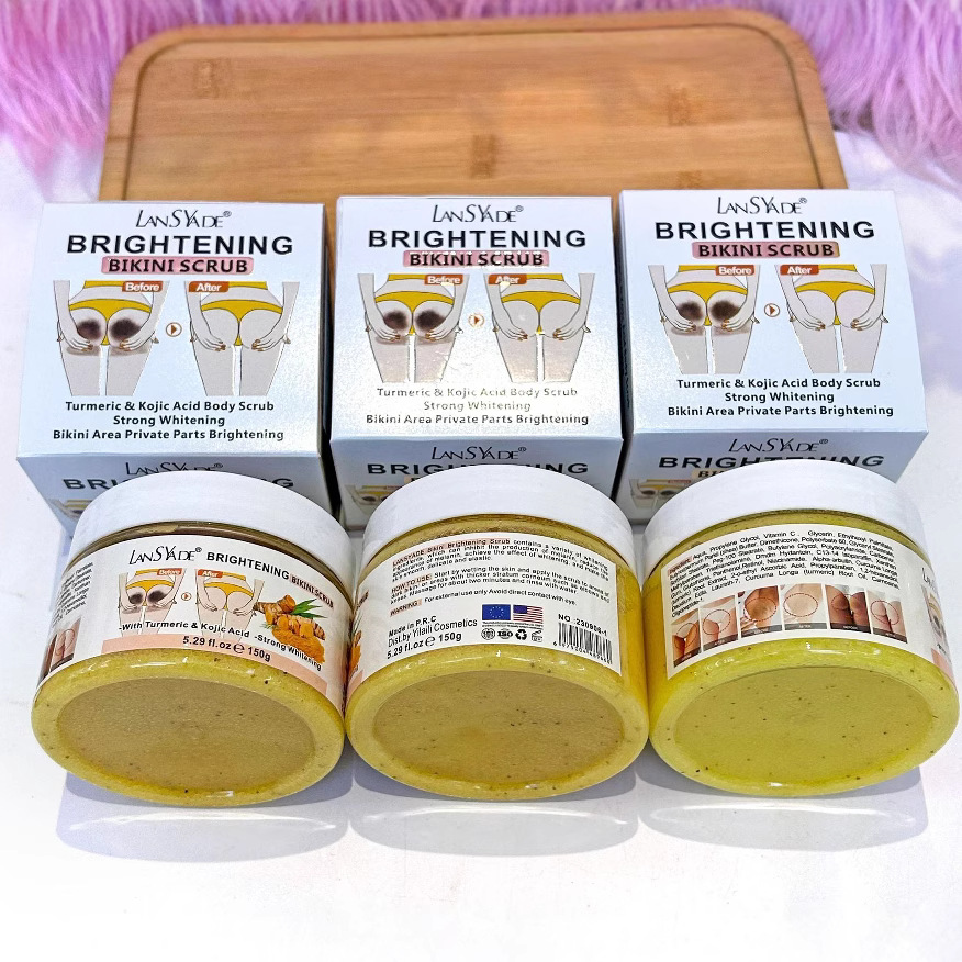Cross-border Bikini Turmeric Scrub 150g Body Bath Salt Cleaning and brightening Bath salt wholesale trade details Picture