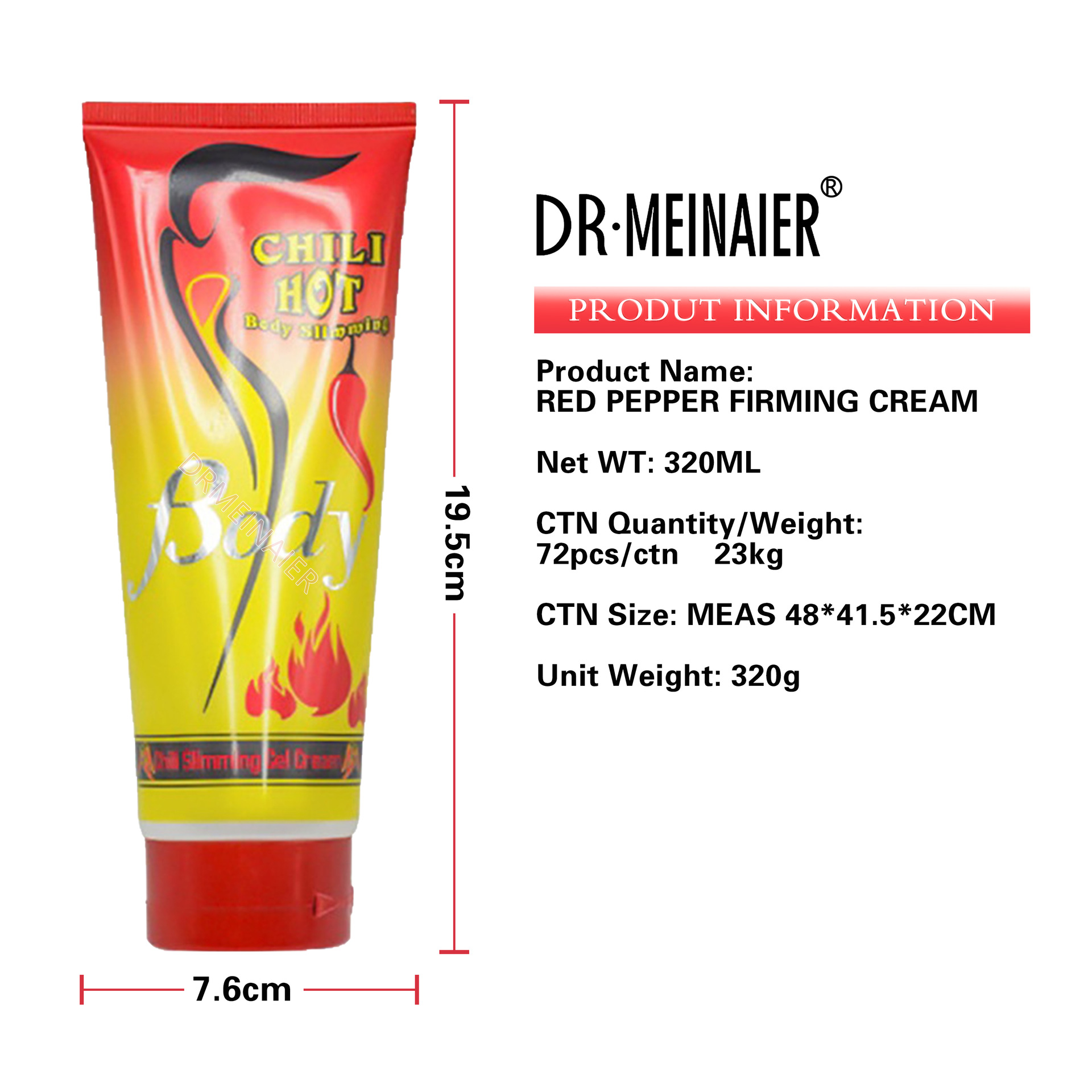 Cross-border exclusive body shaping and firming cream, reducing belly fat, abdomen and calf heat, shaping chili gel, a best-selling product for export wholesale Item Picture