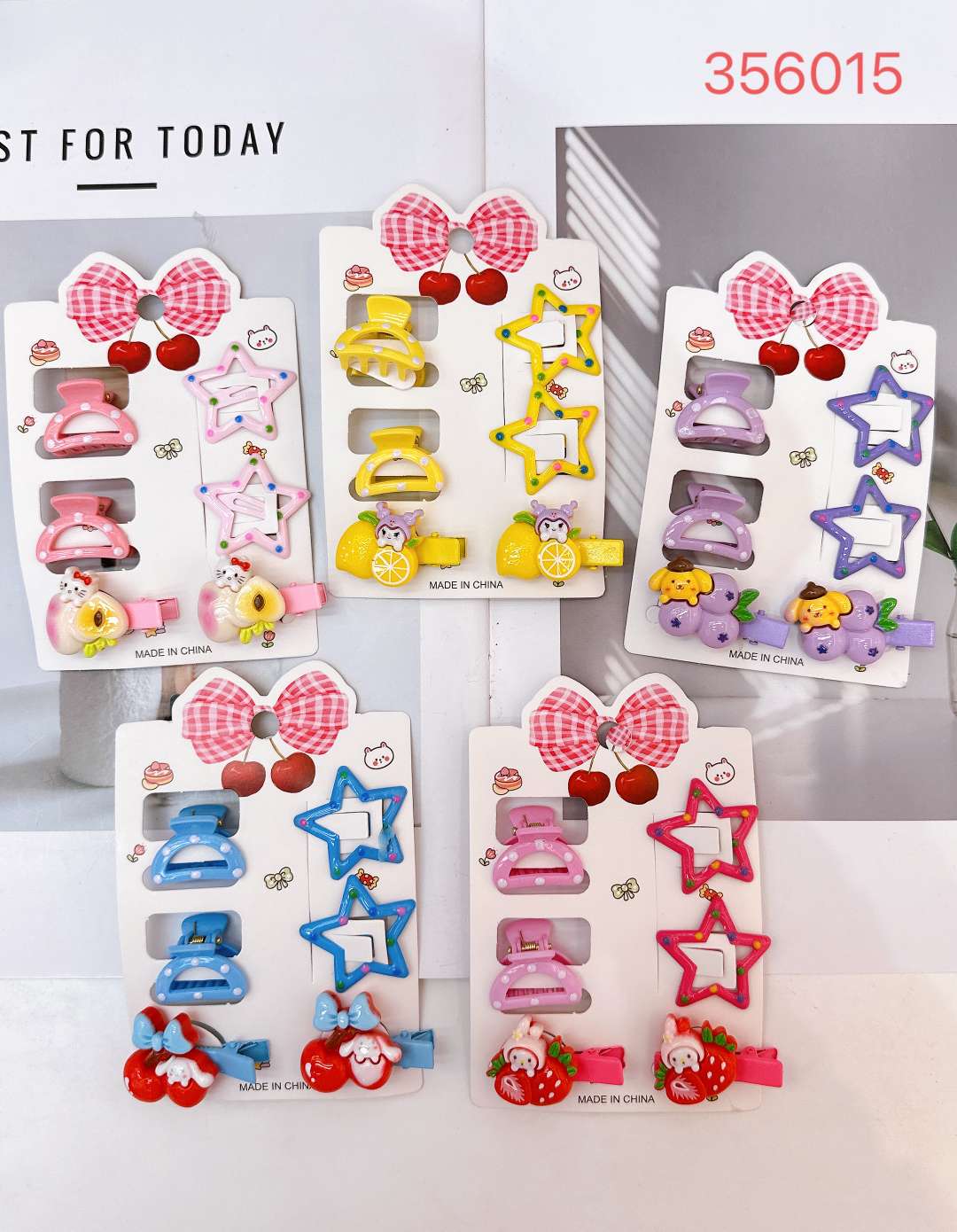 儿童饰品多款可选可爱卡通儿童发夹耳钉手链项链宝宝配饰儿童配件百搭款式多样白底实物图