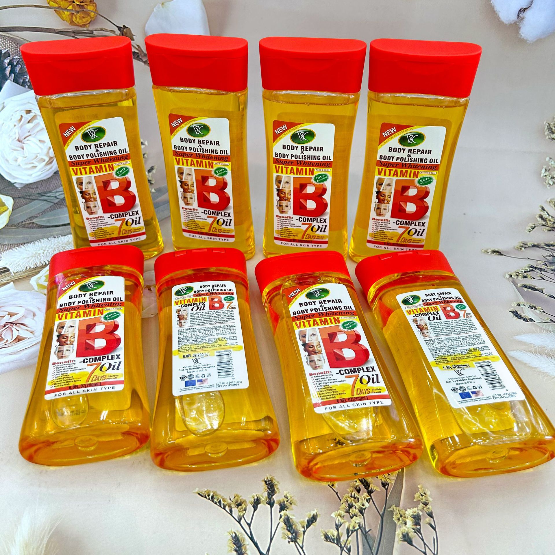 Cross-border Vitamin B Facial and Body Oil, Moisturizing Oil, Massage Oil, Joint Oil 200ml for export wholesale Item Picture