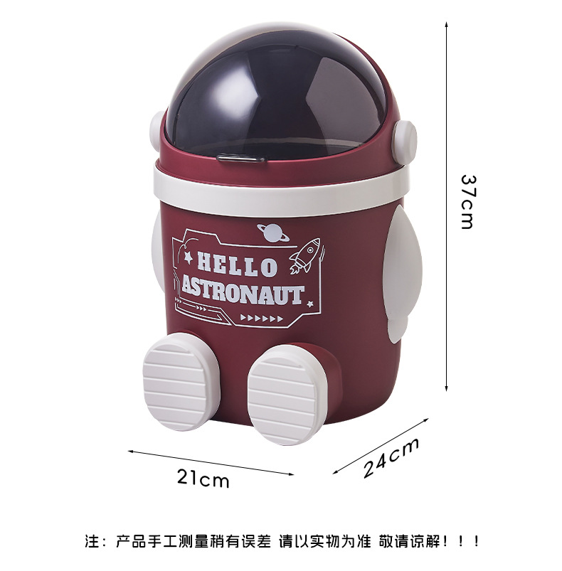 The S81-SF-400 trash can is a new household model. It is cute and has a large capacity for the living room, bedroom, kitchen and bathroom with a cover detail image 13