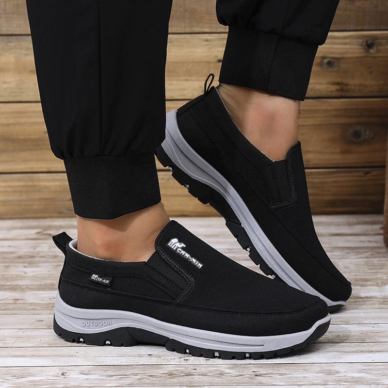 Men's casual shoes, cross-border large-sized single shoes, one-foot dad shoes, breathable and non-smelly feet, mesh shoes, versatile men's shoes Specification drawing