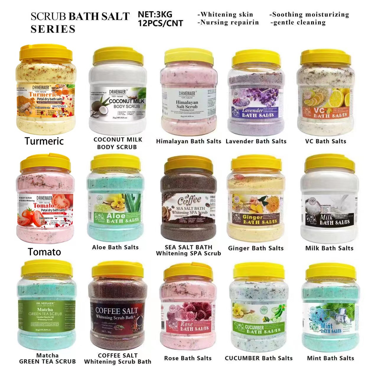 Cross-border exclusive SPA bath salt with petals for cleansing, exfoliation, chicken skin foot bath, body bath salt for skin rejuvenation details Picture