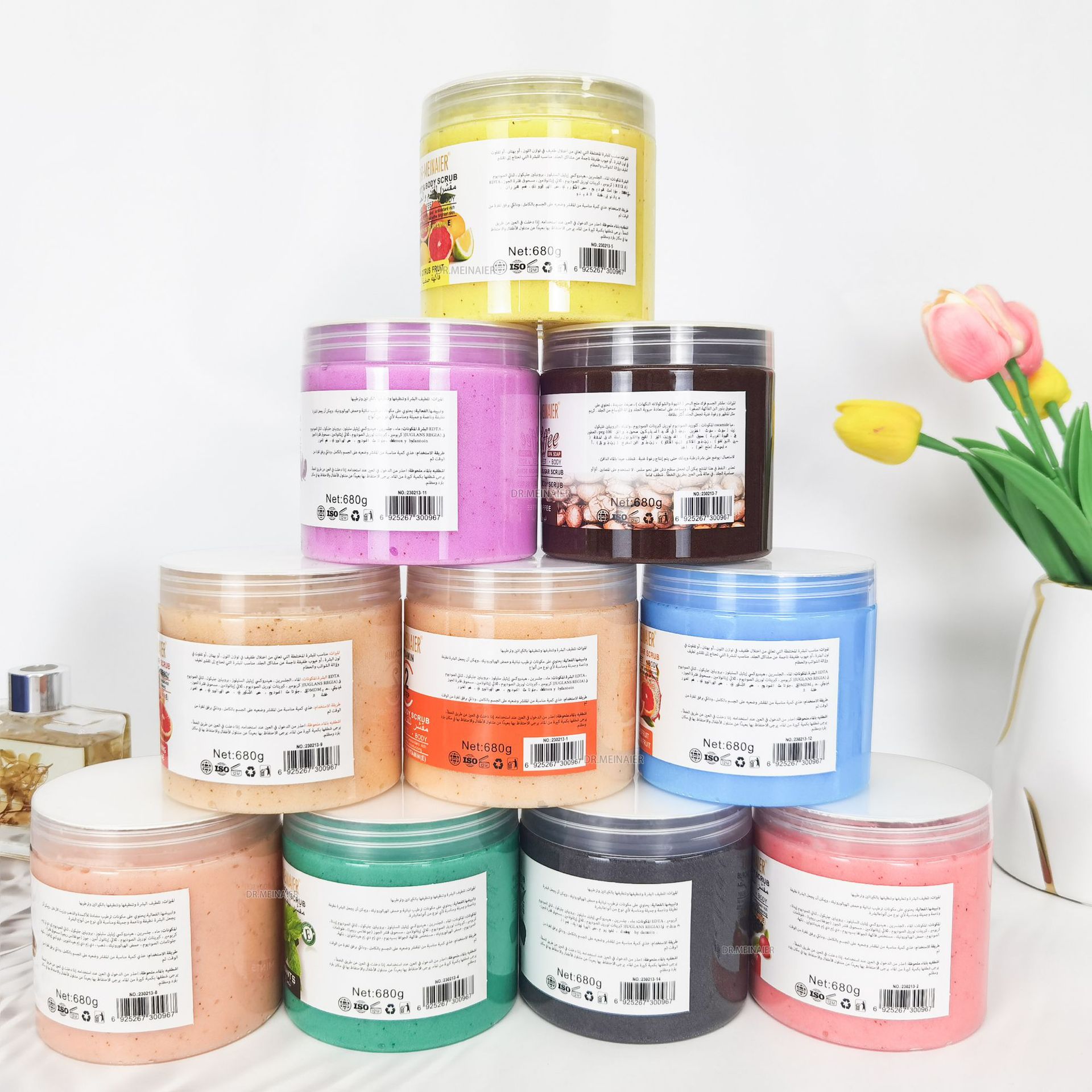 Cross-border trade scrub wet salt, full-body bath salt, exfoliating and chicken skin removal, sea salt, bath salt 680g wholesale details Picture