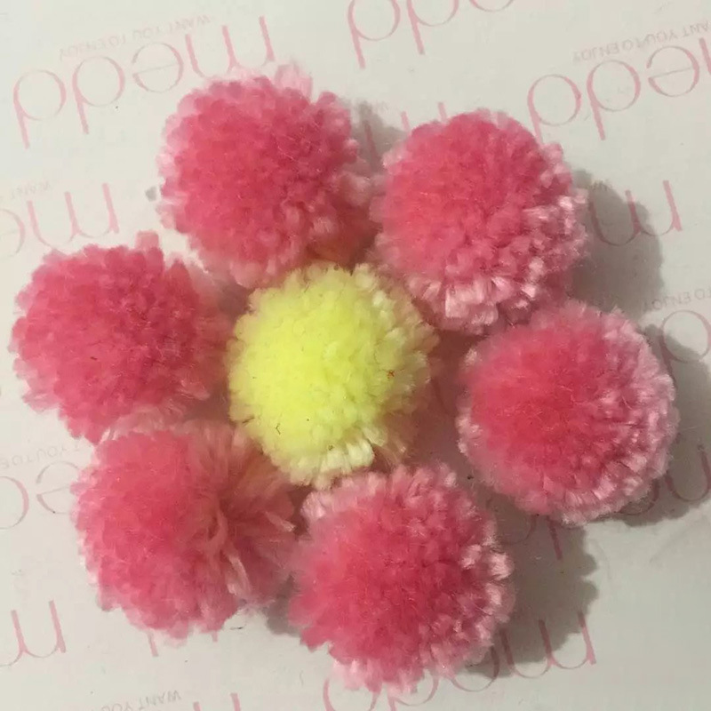 志斌毛球 厂家毛球开司米毛绒球 彩色粗毛线球腈纶毛球帽子配件 毛绒球现货批发