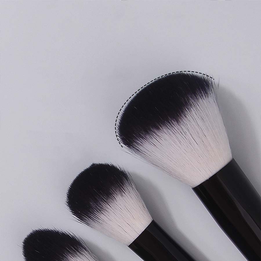 13-piece black makeup brush set, portable soft-bristled facial brush set, triangular powder puff makeup sponge egg set combination Specification drawing