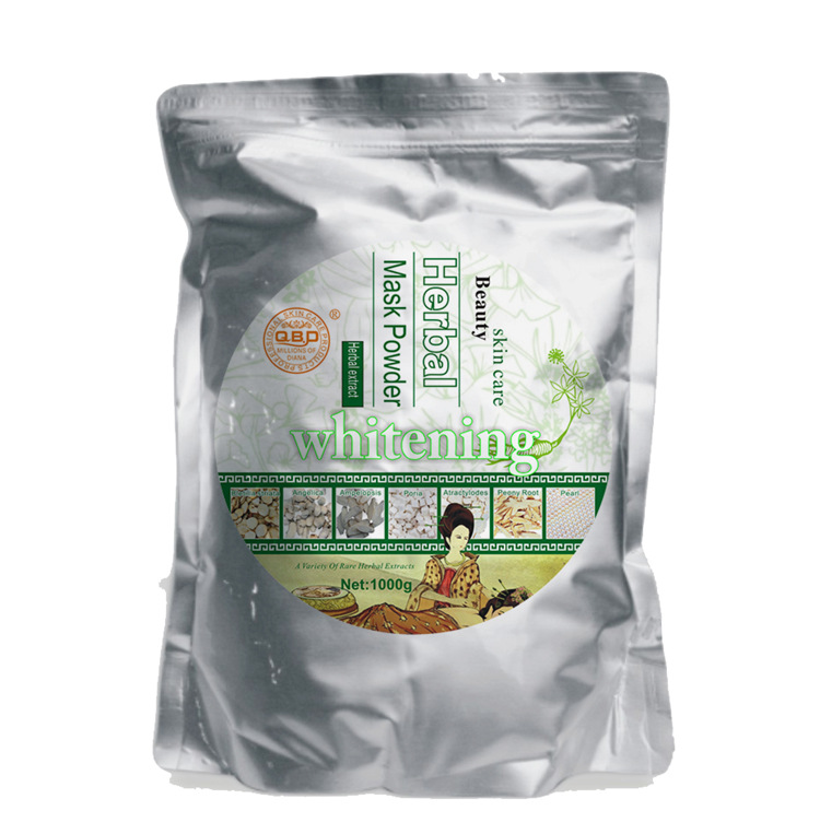 Cross-border Bai Bai Dai Qi Zi Bai Herbal Mask Powder Brightening, Moisturizing and Softening Soft Mask Powder 1000g export wholesale Specification drawing