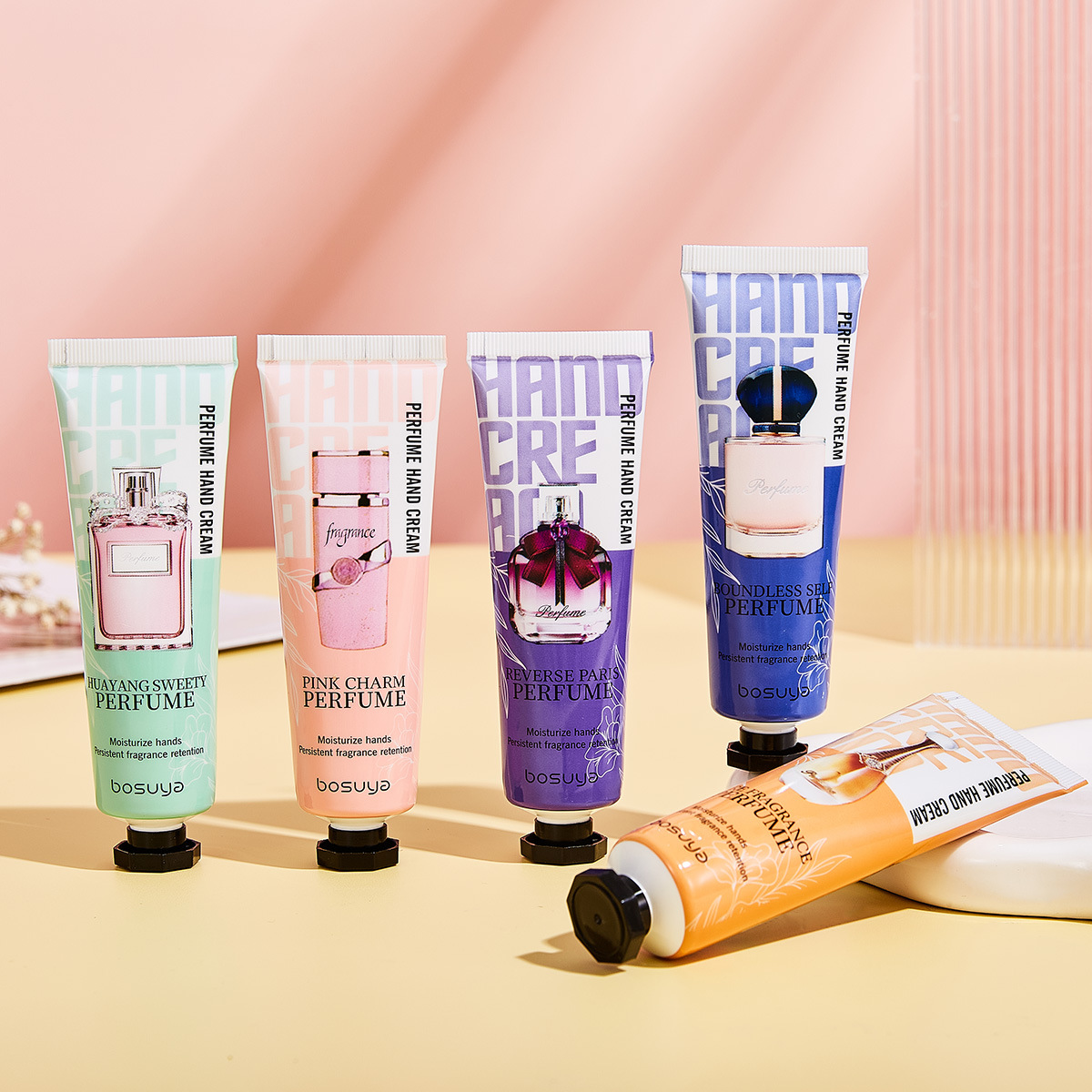 Cross-border exclusive bosuya perfume Hand Cream hydrating, moisturizing, non-greasy, nourishing and anti-cracking portable small bottle details Picture