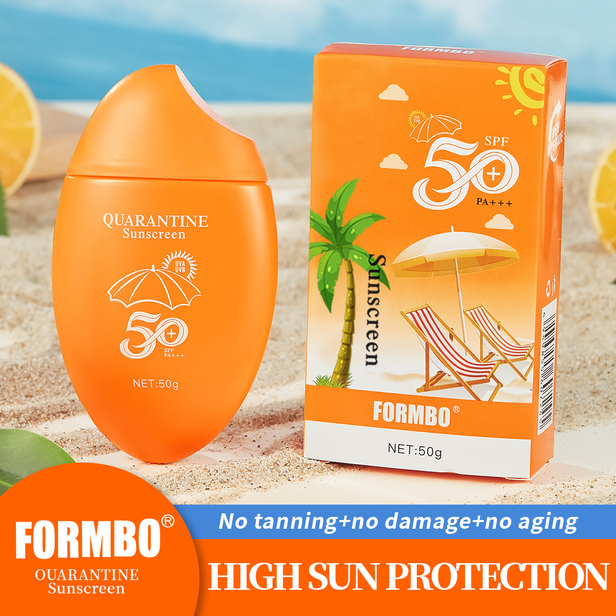 【 Exclusive for Foreign Trade 】FORMBO Isolation Sunscreen is refreshing and non-greasy, with UV protection, isolation and moisturizing properties full figure