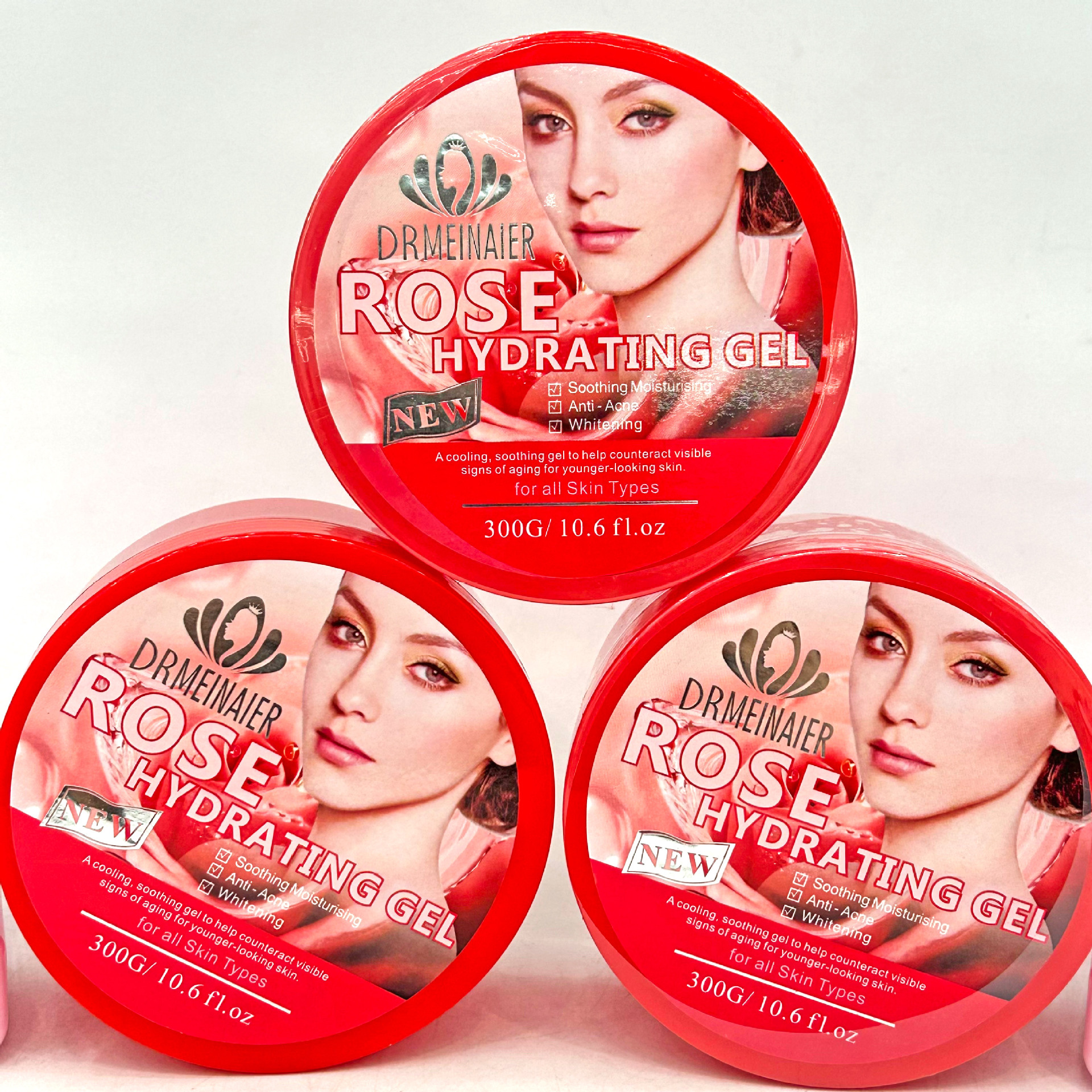 Cross-border Rose Moisturizing leave-in Gel Tomato Mask Gel Hydrating 300g export wholesale details Picture