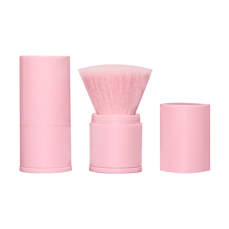 Large-sized super soft powder brush, honey brush, setting makeup, short-handled portable telescopic cover blush brush, multi-functional makeup brush Item Picture