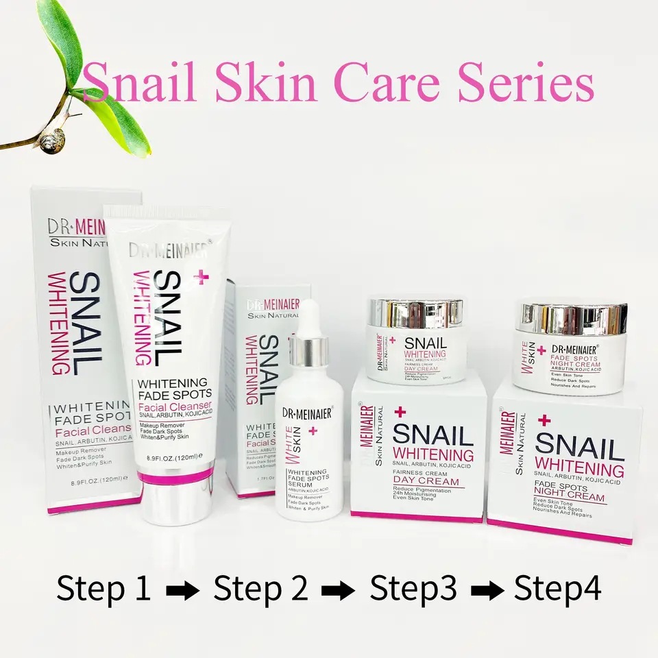 Cross-border snail Facial care and skin care set, hydrating and moisturizing essence, Repairing cream to nourish the skin, wholesale for export full figure