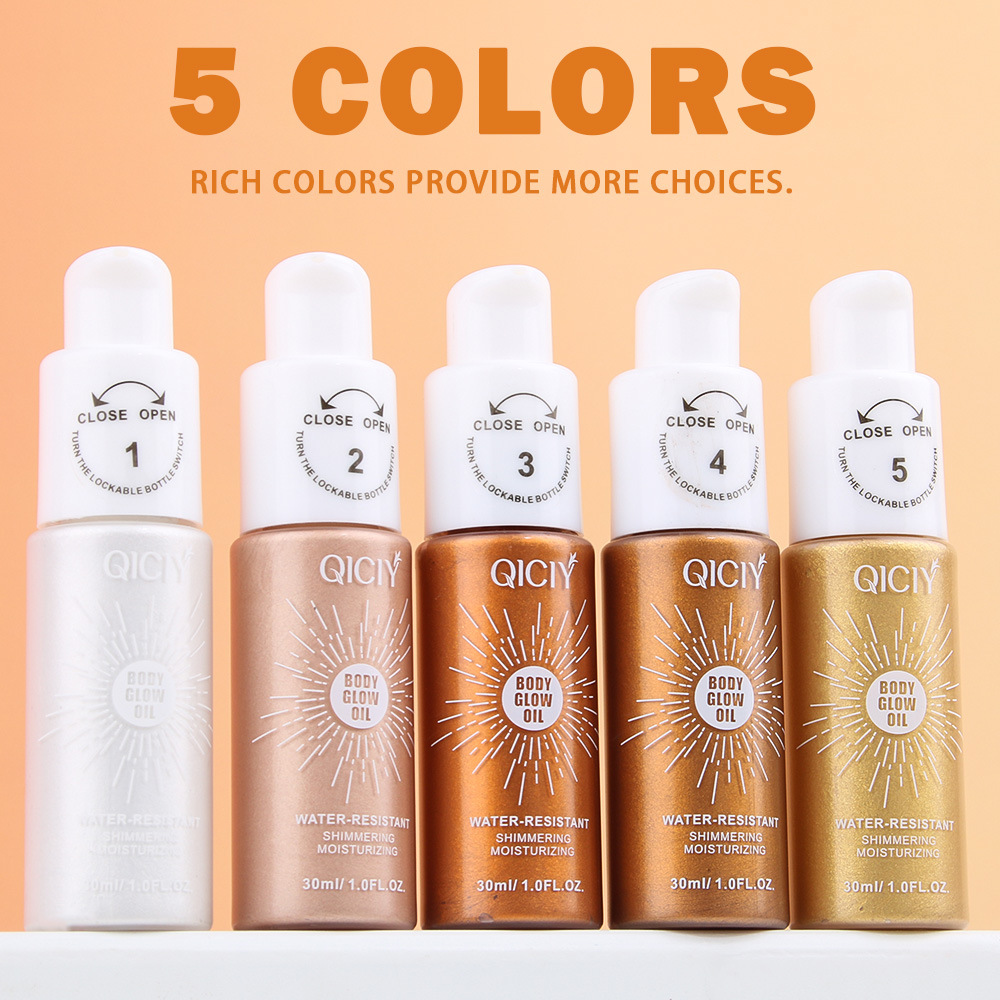 Cross-border exclusive QICIY+ 5-color Highlighter, Brightening, Contouring, Shadow Contouring, Shadow Pen, Liquid Concealer Specification drawing