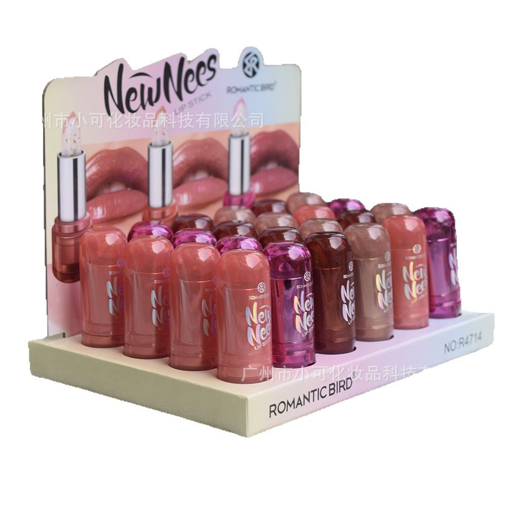New export [ROMANTIC BIRD] R4714 Gold Foil color-changing Temperature Lipstick MAGIC LIPBALM Item Picture