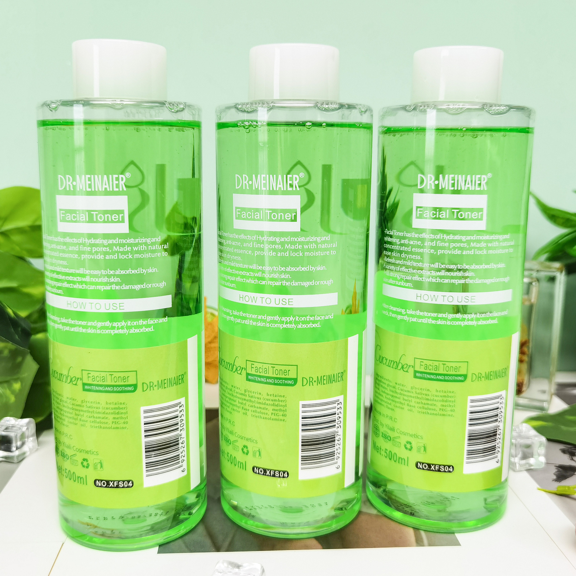 Cross-border Aloe vera water, Cucumber Water, Rose Water 500ml, hydrating and oil-controlling Toner, Pore-shrinking Toner wholesale Specification drawing