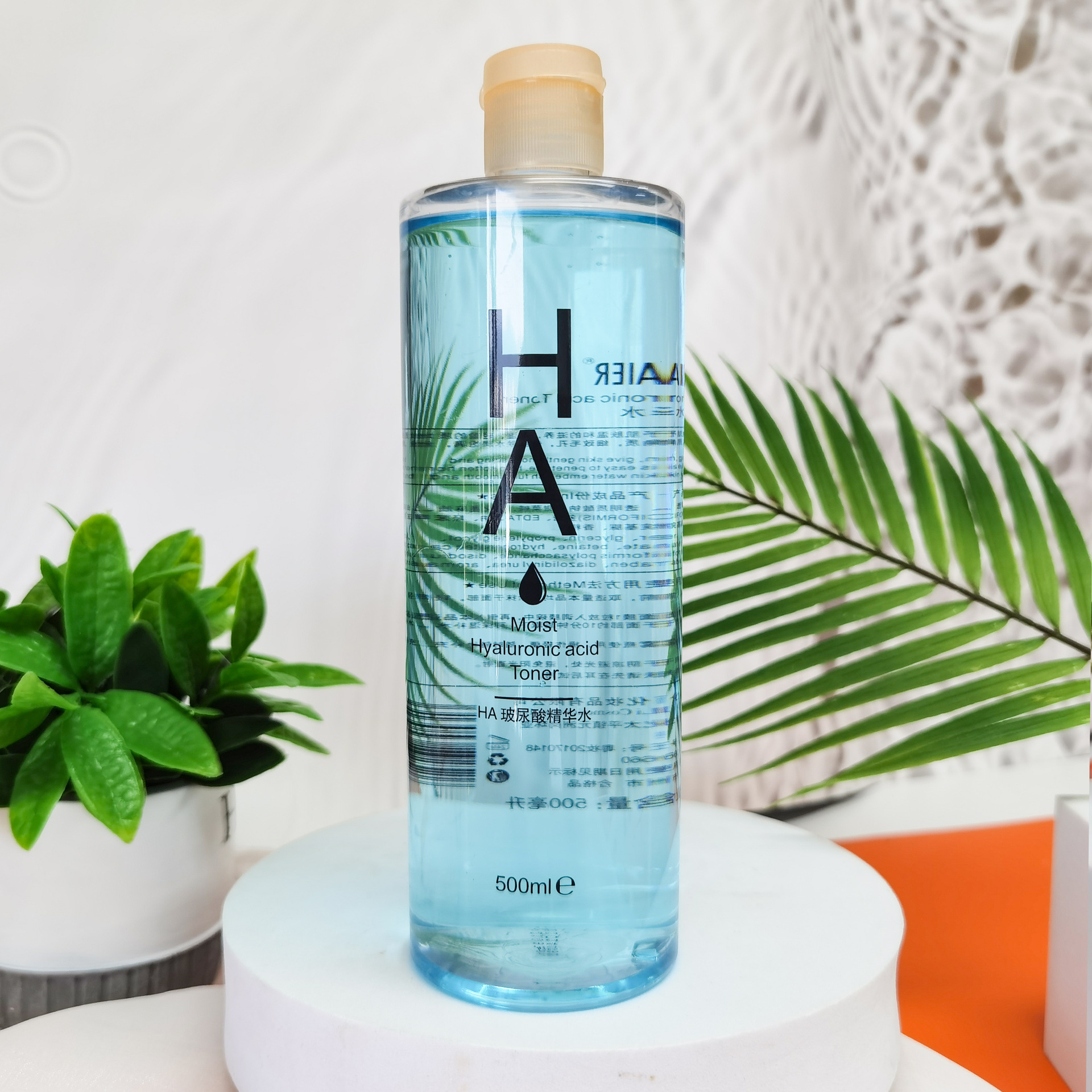 Factory direct sales: VC toner for hydrating, moisturizing, refreshing, oil control, Deep nourishment. HA Hyaluronic Acid Essence Water 500ml Specification drawing