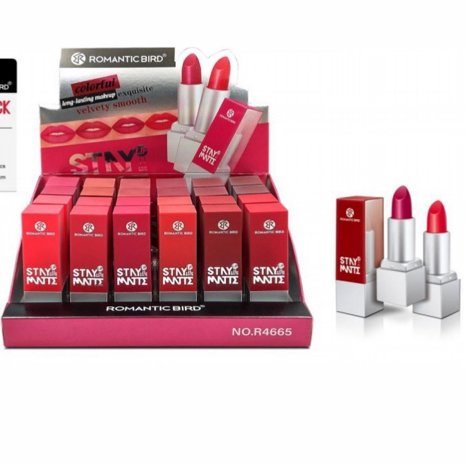 Export collection Only [ROMANTIC BIRD] Matte LIPSTICK 12-color mixed Pack Lipstick Velvet Matte details Picture