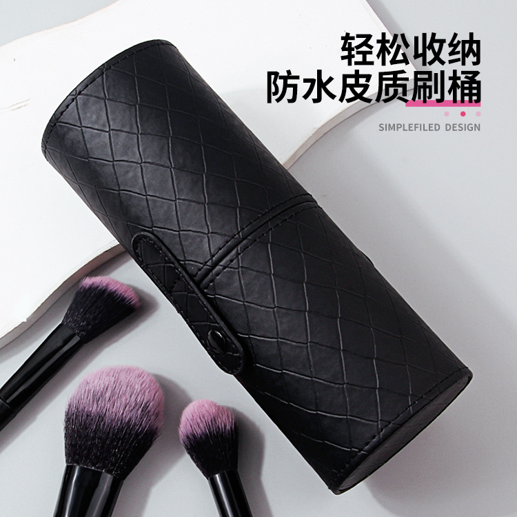 New cross-border 12-tube soft-bristled makeup brush set for beginners, portable blush brush, contouring foundation brush, and beauty tools Specification drawing