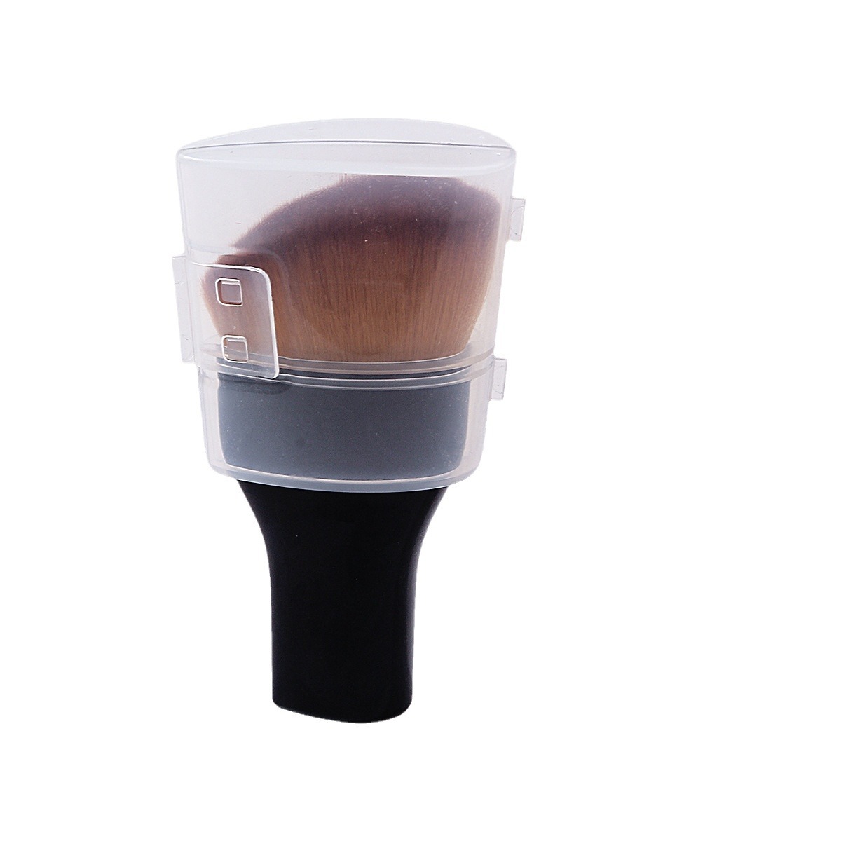 3D creative arc-shaped foundation brush, soft and powder-free makeup brush, loose powder blush brush, beginner's beauty tools wholesale Item Picture
