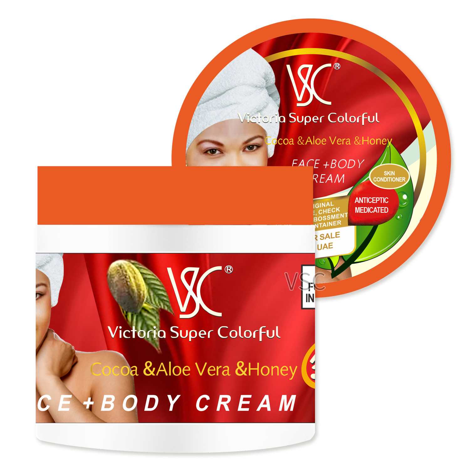 Cross-border cocoa & aloe & Honey face Cream 500g Moisturizing Cream Moisturizing and hydrating cream wholesale for export Item Picture