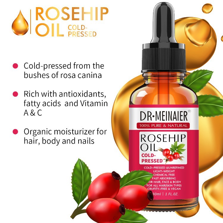 Cross-border exclusive rosehip essential oil facial and body massage oil, shoulder and neck back massage moisturizing BB oil, gua sha oil details Picture