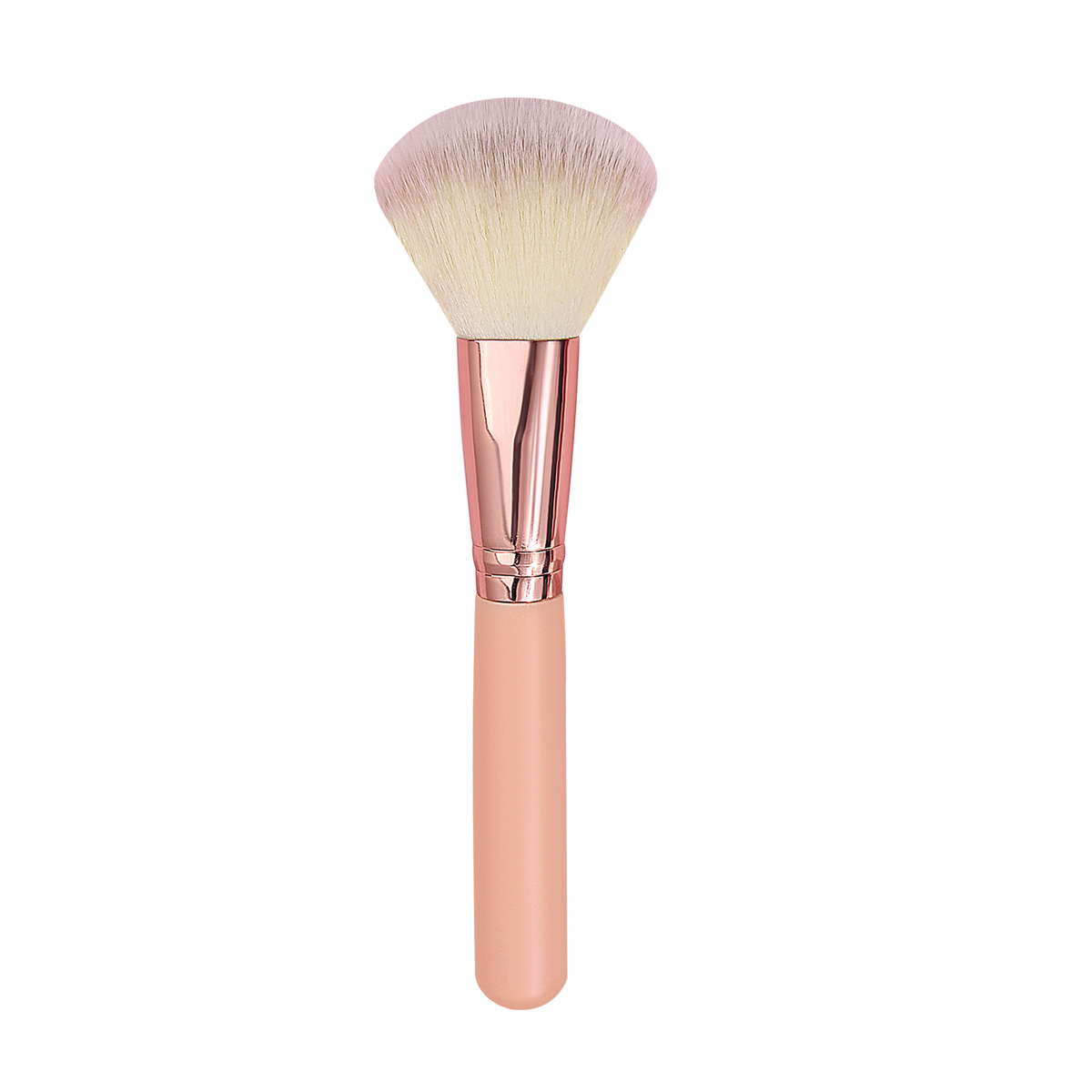 Single dual-color powder brush portable makeup brush Setting honey brush fluffy soft bristle wooden handle blush brush beauty tool Item Picture