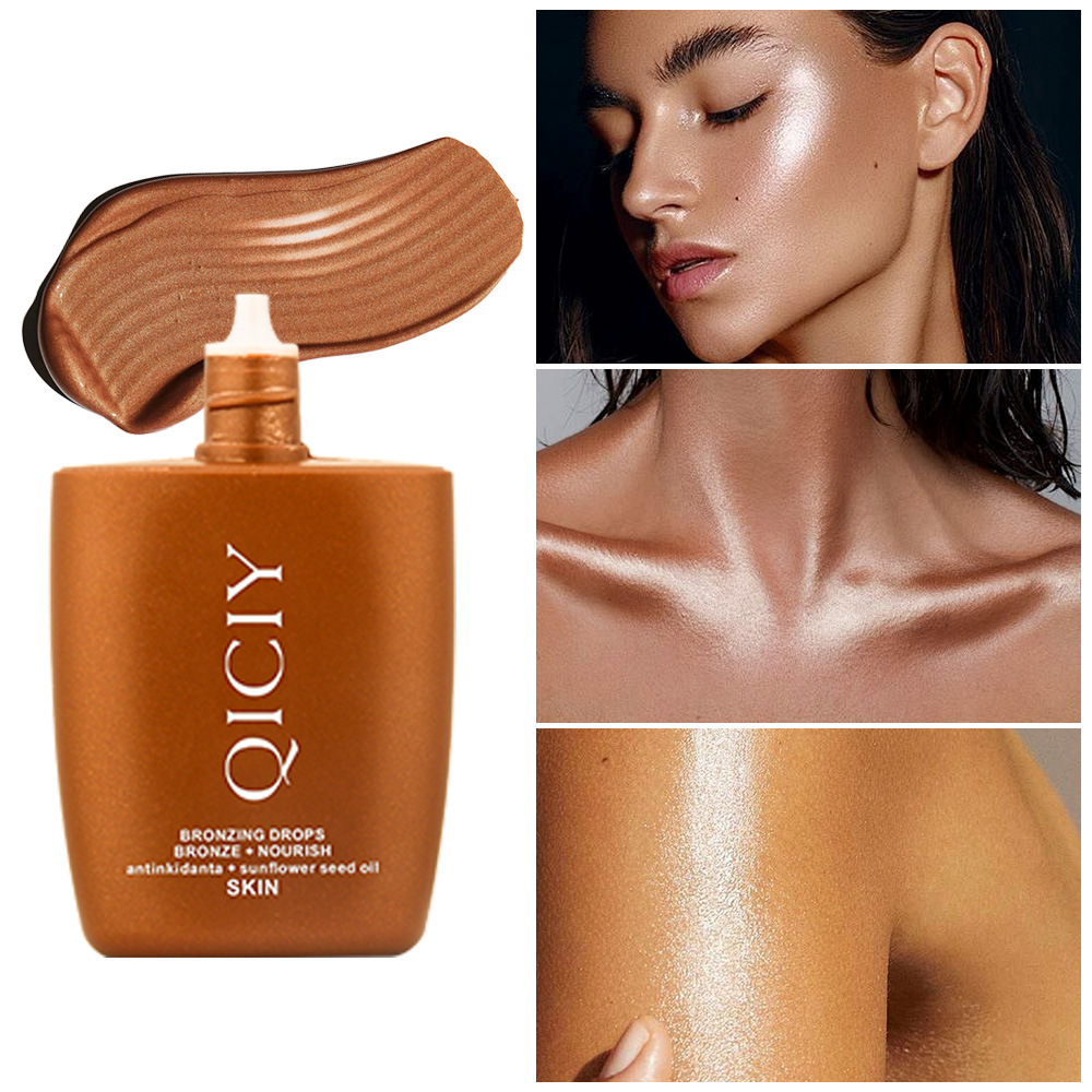 QICIY+ 4-color Highlighter Contouring Liquid is hydrating, light and naturally slimming. Amazon cross-border wholesale full figure