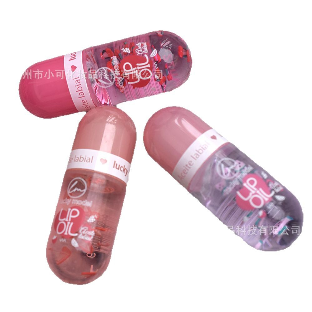 Export LUCKY MODEL Roll-on transparent Fruit Slice Moisturizing Lip Oil and Lip Gloss ML8087 New thick tube Item Picture