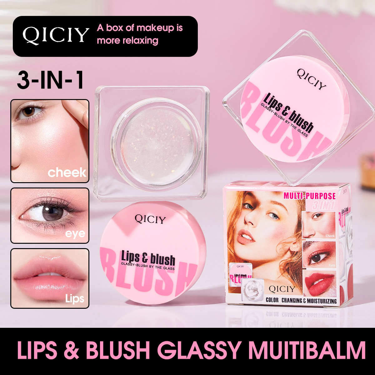【 Cross-border Exclusive 】 Lip blush, facial contouring, matte, easy to apply, blush, nude makeup, natural blending blush palette full figure