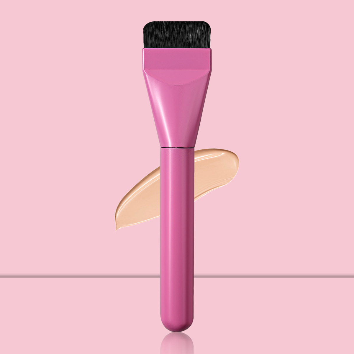 Original manufacturer's one-line foundation brush, no residue, no powder intake, no residue base makeup mask brush, large stock of makeup brushes full figure