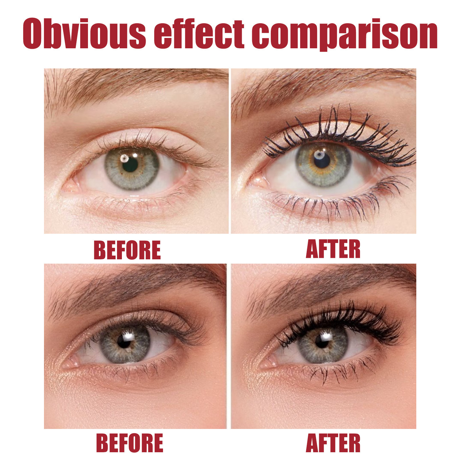 【 Cross-border Exclusive 】QICIY Mascara curls up, thickens and does not smudge long eyelashes. It is a base cream for makeup Specification drawing