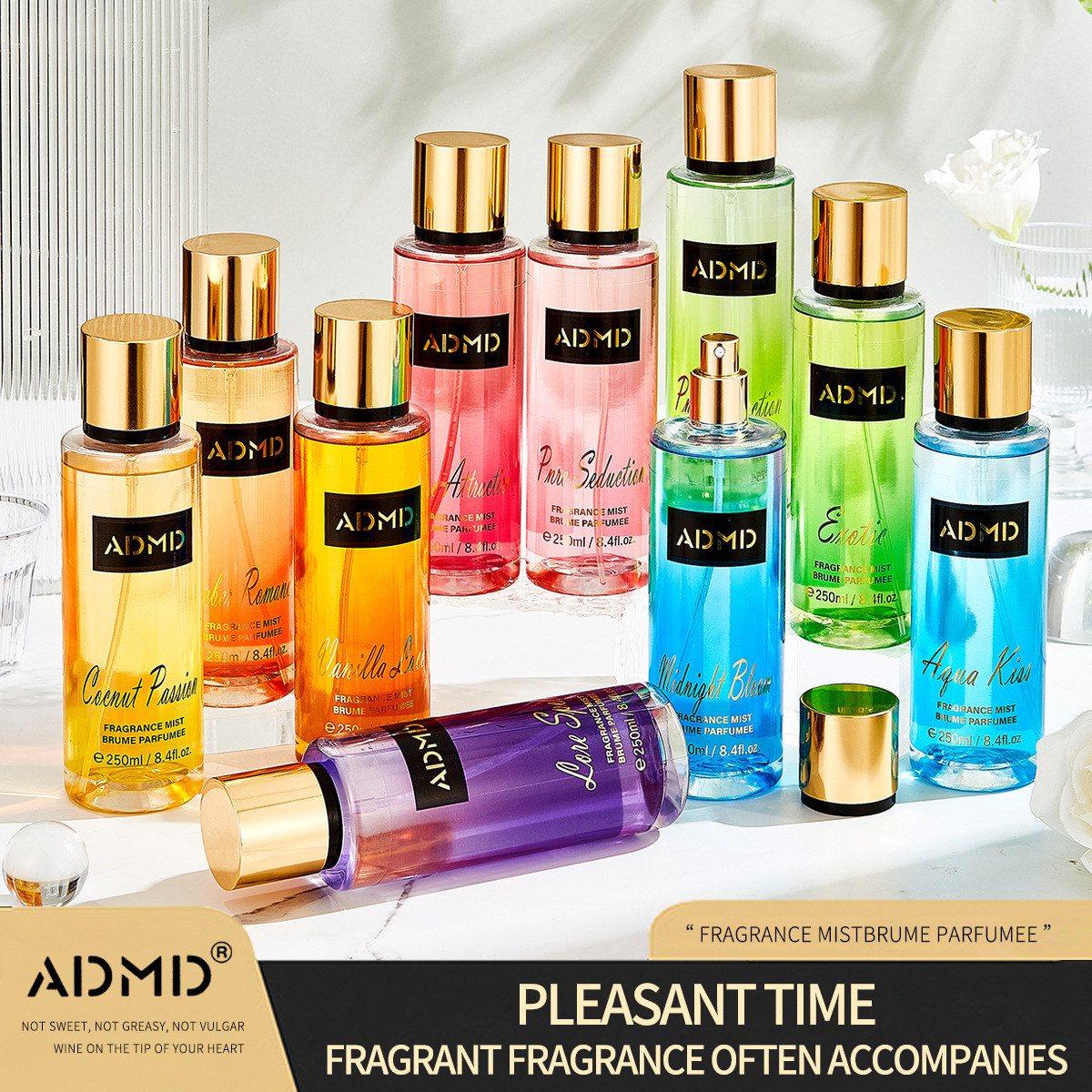 250ML alcohol-free perfume spray for cross-border trade, Victoria Flower and Fruit Fragrance Spray details Picture