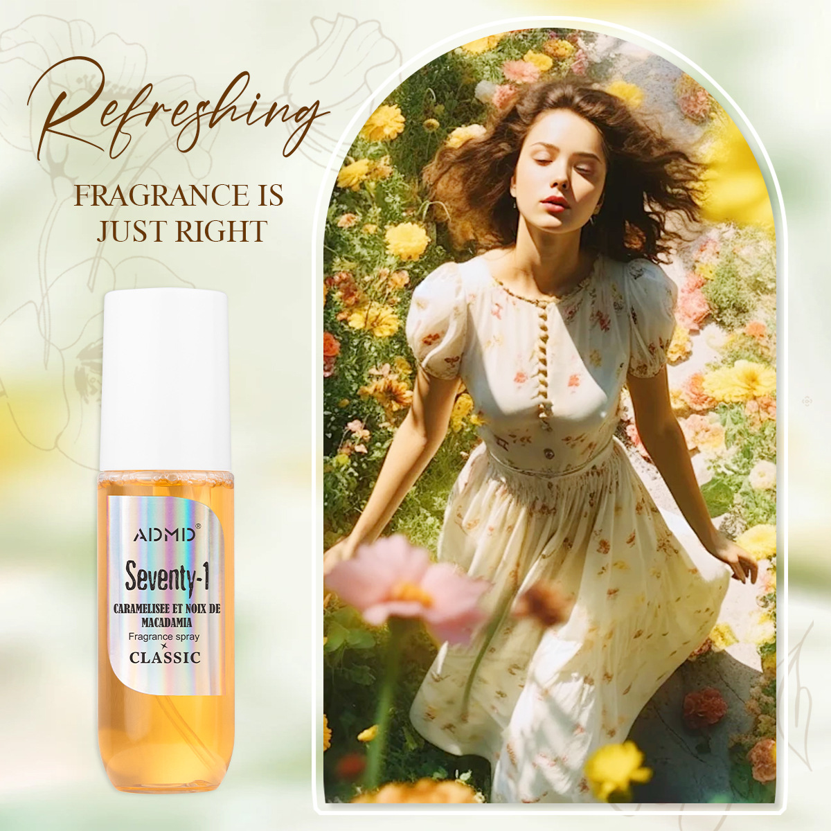 Cross-border bestseller English perfume, alcohol-free fragrance spray, Brazilian alcohol-free perfume for export wholesale, long-lasting fragrance Specification drawing
