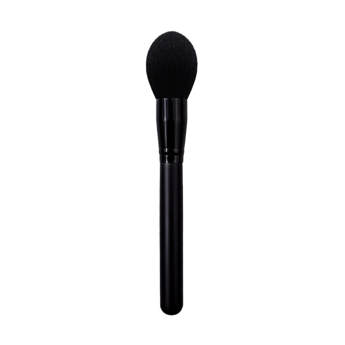 Single black flame brush, portable loose brush, soft bristles, blush setting brush, makeup tools in stock for wholesale Item Picture