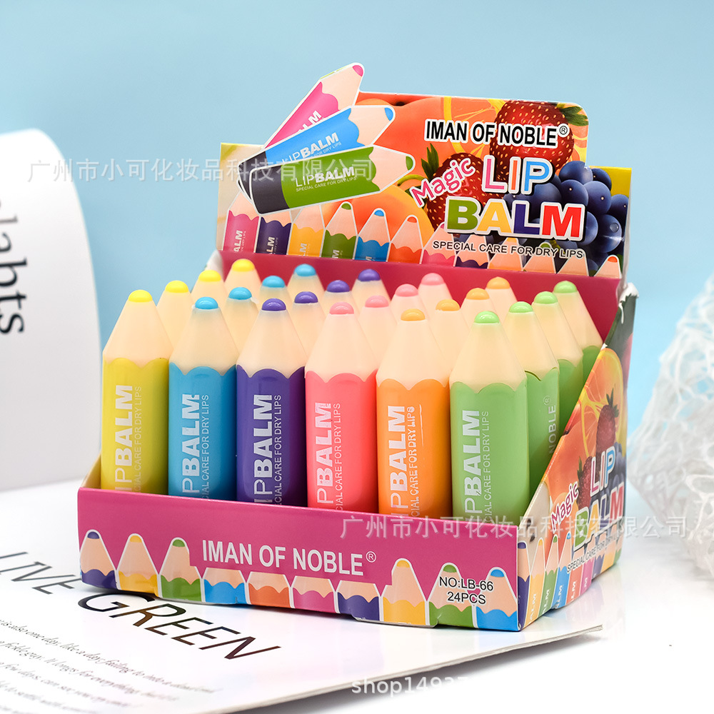 Only export [IMAN OF NOBLE] LB-66 Crayon Tube Color-changing and temperature-changing Moisturizing Lipstick New style Application Scenario