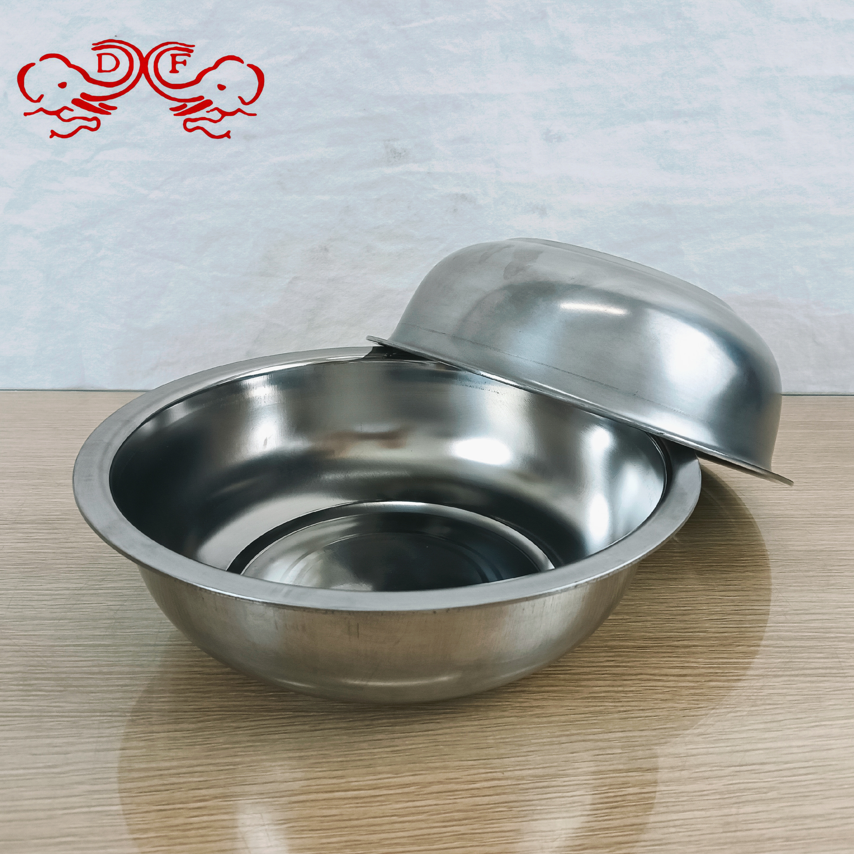 DF88066 stainless steel basin, food-grade vegetable washing basin, household thickened washbasin and basin, commercial kitchen basin, DF TRADINGHOUSE details Picture