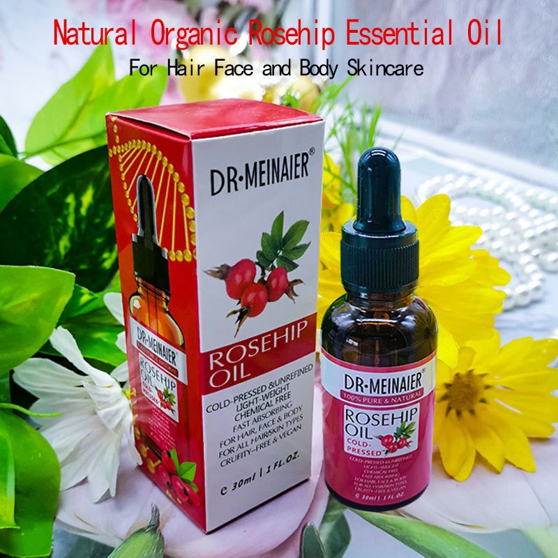 Cross-border exclusive rosehip essential oil facial and body massage oil, shoulder and neck back massage moisturizing BB oil, gua sha oil Specification drawing