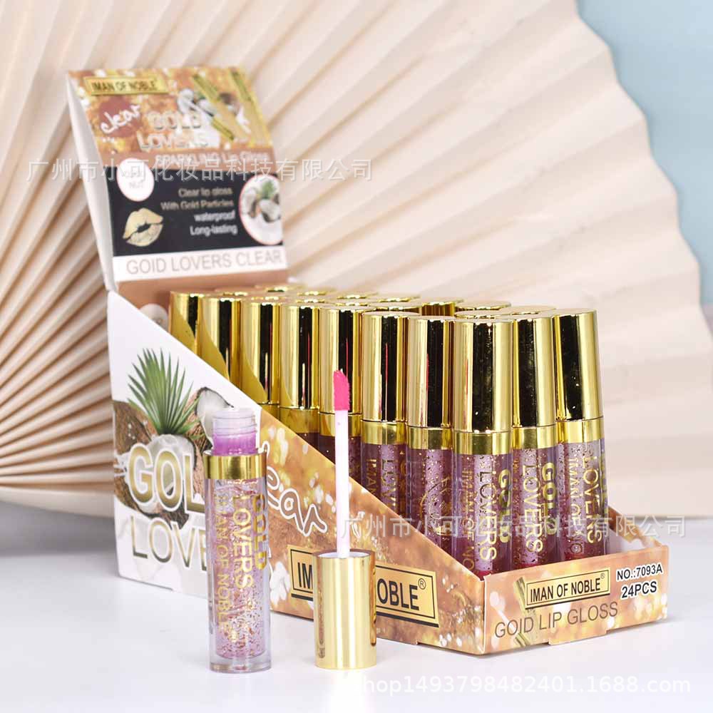 7093A only exports [IMAN OF NOBLE] 24K gold Foil color-changing Moisturizing Lip Oil and Lip Care MAGIC details Picture