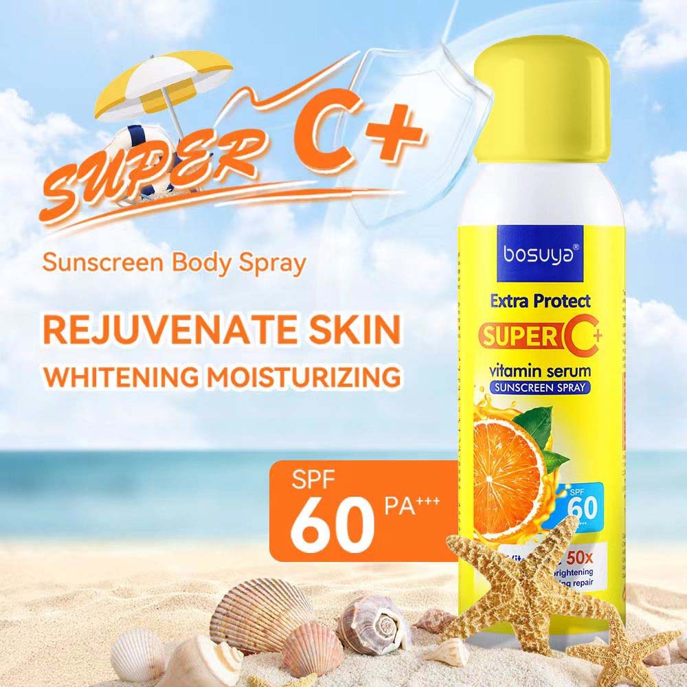 BOSUYA, a cross-border exclusive sunscreen spray, isolation protection spray and sunscreen spray, is a bestseller in foreign trade full figure