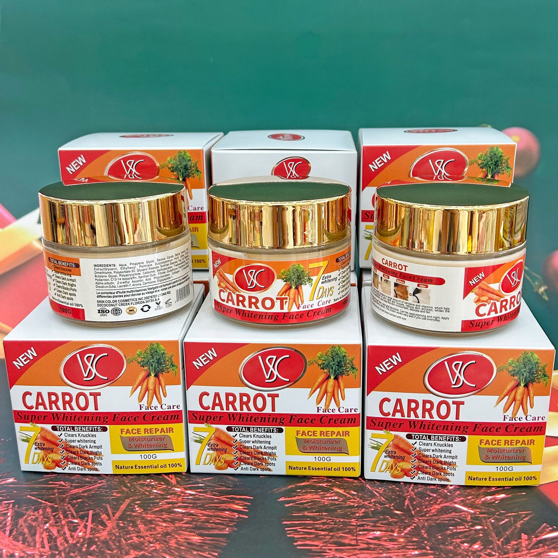 Export brightening and moisturizing Carrot Face cream, Hydrating, firming and Nourishing Almond Turmeric Face Cream, factory wholesale Moisturizing cream details Picture
