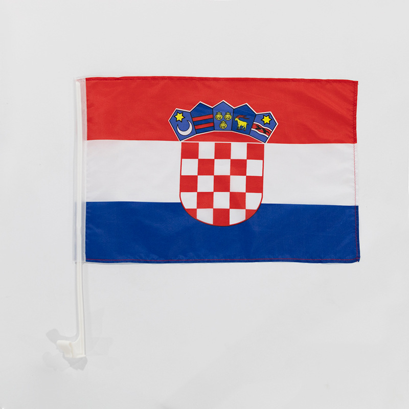 Chuangdong Flag Cross-border Canadian Flag Digital Printing Polyester 30*45cm Fan car flagpole Card-style car flag pic 7