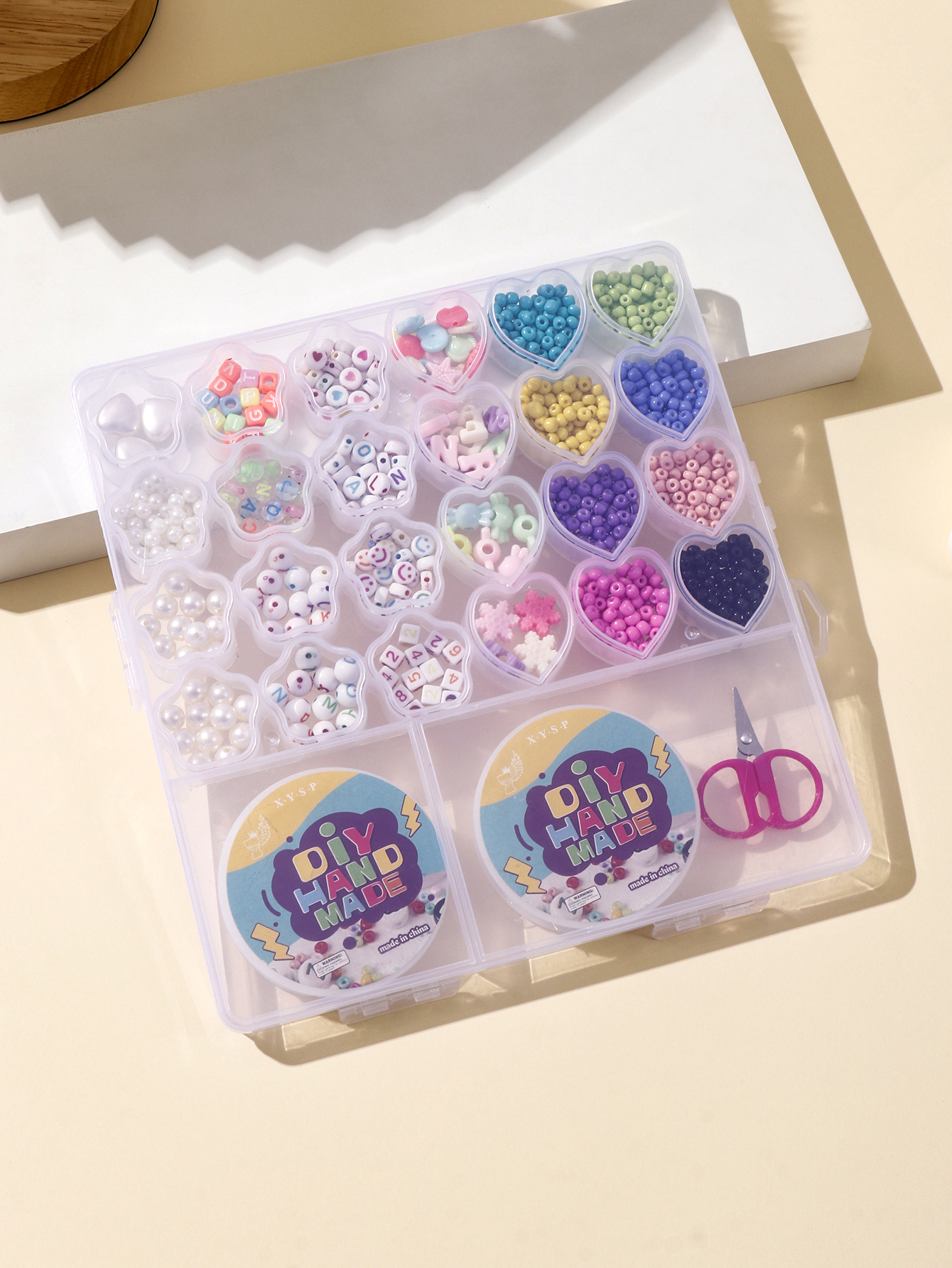 跨境链珠玩具项链手链穿珠子儿童串珠女孩手工diy制作套盒3