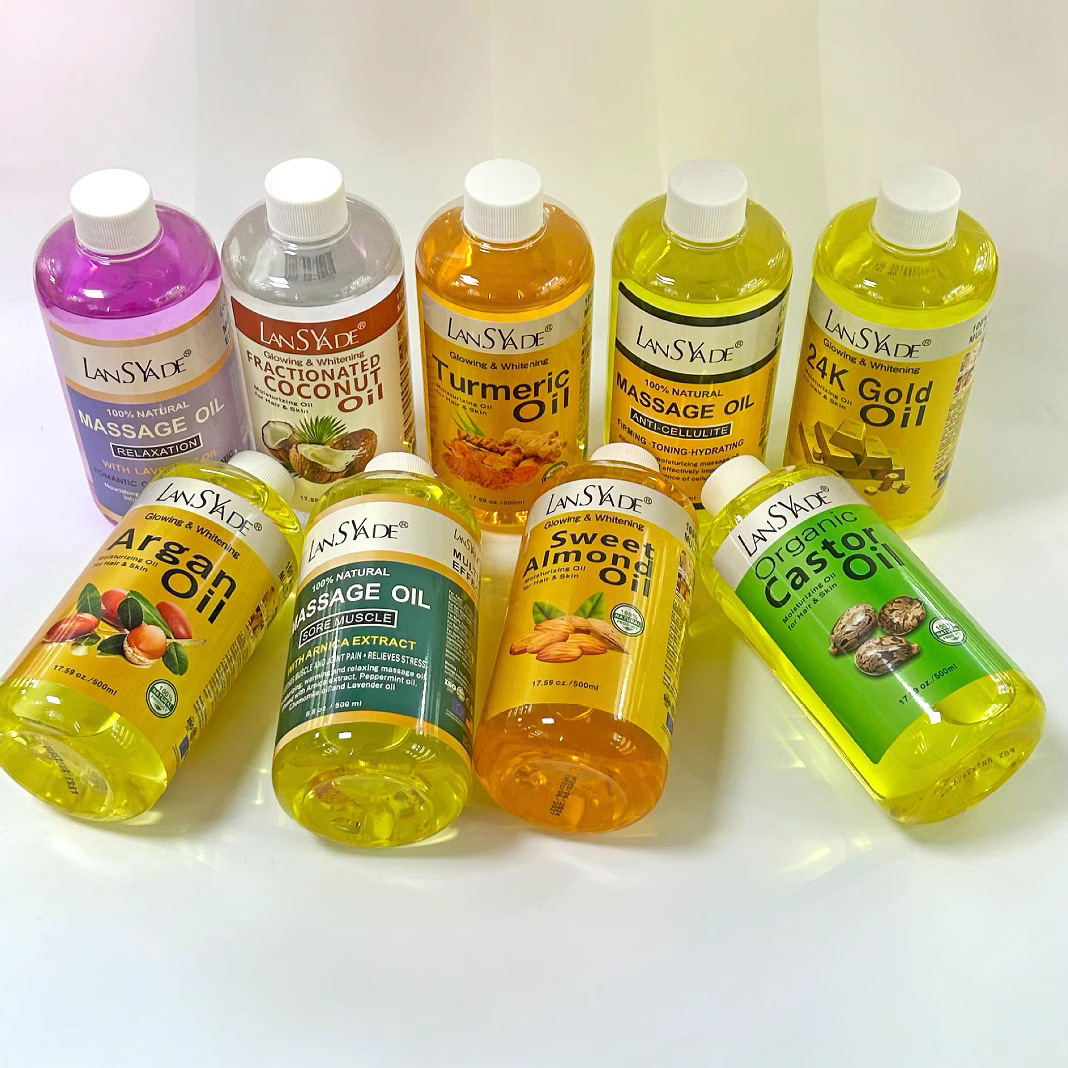 Cross-border castor skin Moisturizing essential Oil 500ml, Moroccan massage turmeric oil for export wholesale Specification drawing