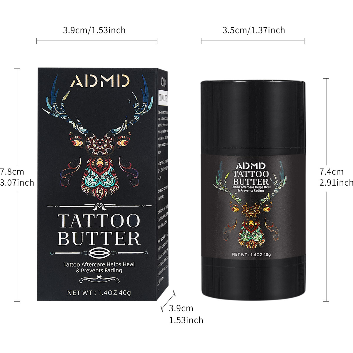 Cross-border bestseller ADMD Tattoo Care Stick, color-fixing and color-showing tattoo cream, Tattoo EnhanceBlam Item Picture