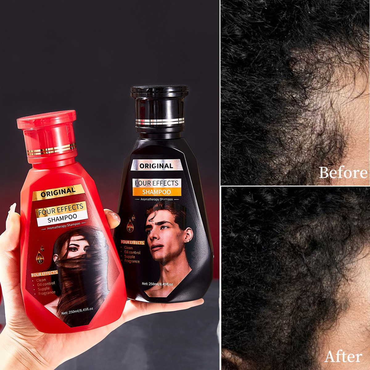 【 Cross-border Exclusive 】FORMBO Men's and Women's Shampoo 2-in-1 Deep Cleansing and Thickening Hair Care Aromatherapy Shampoo details Picture