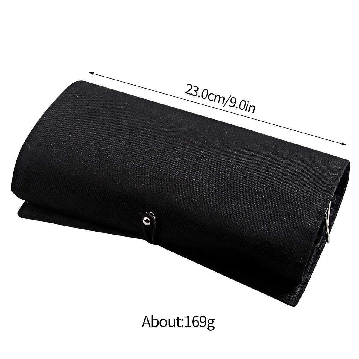 New in-stock makeup bag with 12-hole drawstring, multi-functional folding, professional beauty makeup storage bag Item Picture