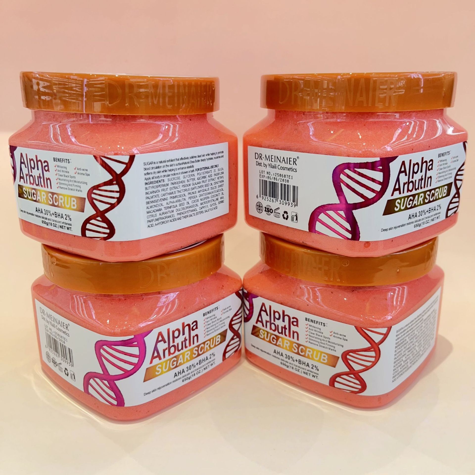 Wholesale and export of arbutin skin care series essence, original liquid, bath salt, ground sugar and body lotion Application Scenario