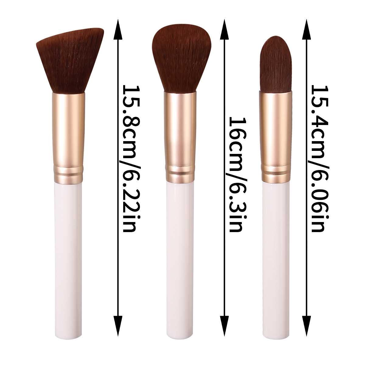 The 2025 new portable makeup brush set features soft bristle foundation, blush, contouring brush, concealer and refreshing hand makeup brush Application Scenario