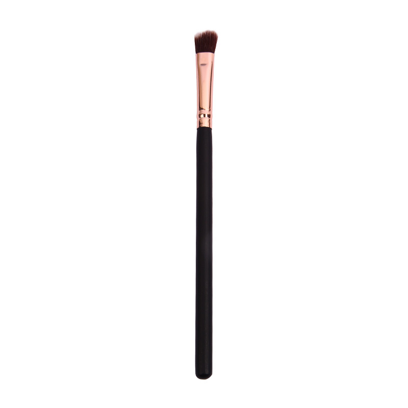 Single eyeshadow brush, rose gold eye smudging brush, angled eyeshadow brush, wooden handle makeup brush, wholesale beauty tools Item Picture