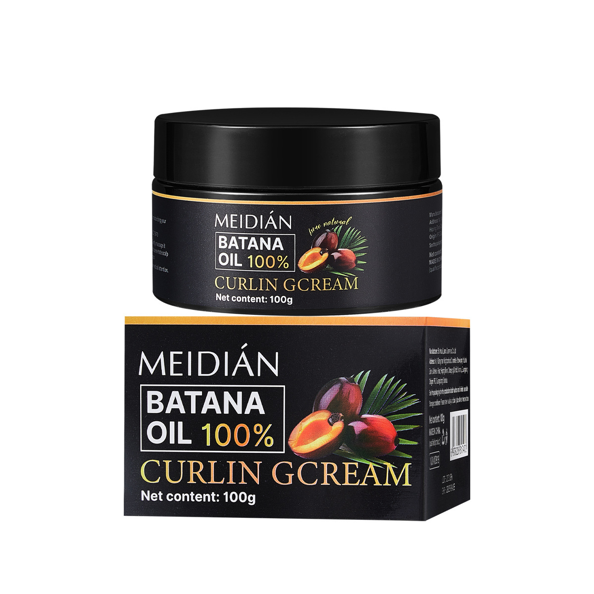 Cross-border exclusive Meidian Batana Oil Hair Cream, Smooth, Repairing, non-steaming, Dry and split Hair Conditioner Item Picture